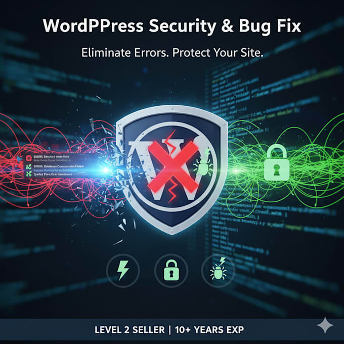 fix wordpress bugs, optimize speed, and ensure 100 percent security