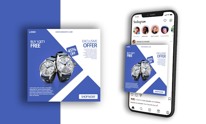 create branded facebook and instagram posts that boost engagement