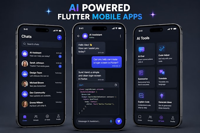 develop ai powered flutter mobile apps