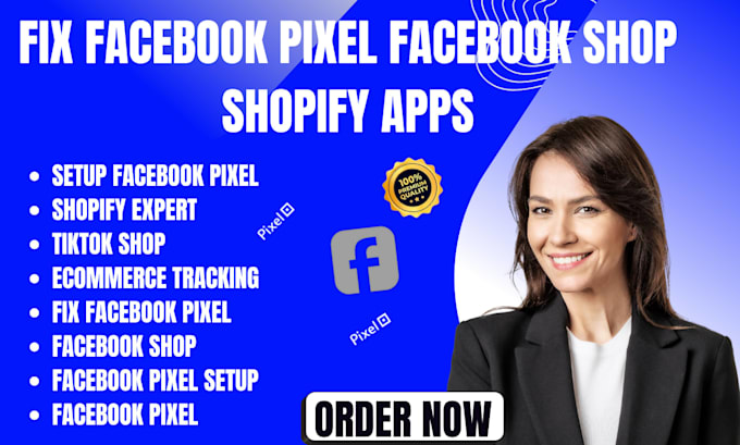 setup fix and manage facebook pixel shop integration and shopify apps