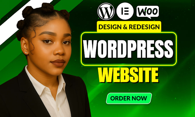 design redesign wordpress website, wordpress elementor as a full stack developer
