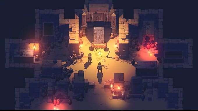 develop a profitable pixel art game, idle clicker, top down game in godot