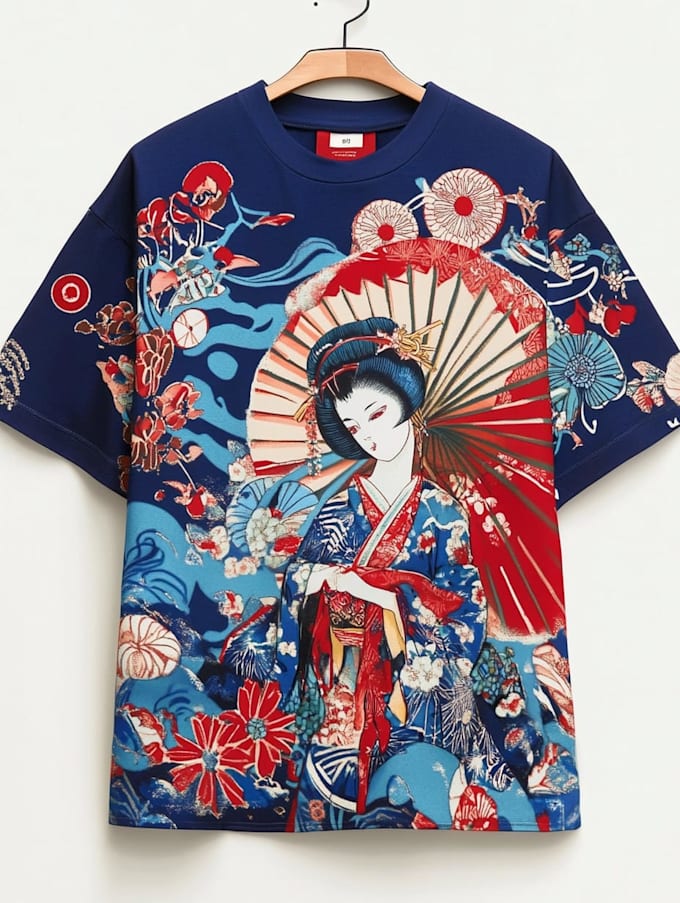 create japanese illustration for design