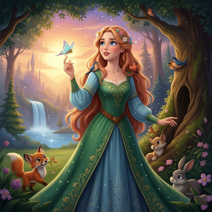 do disney cartoon portrait