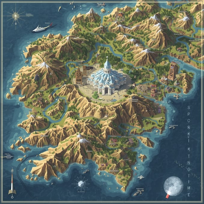 fantasy map design map illustration fantasy map