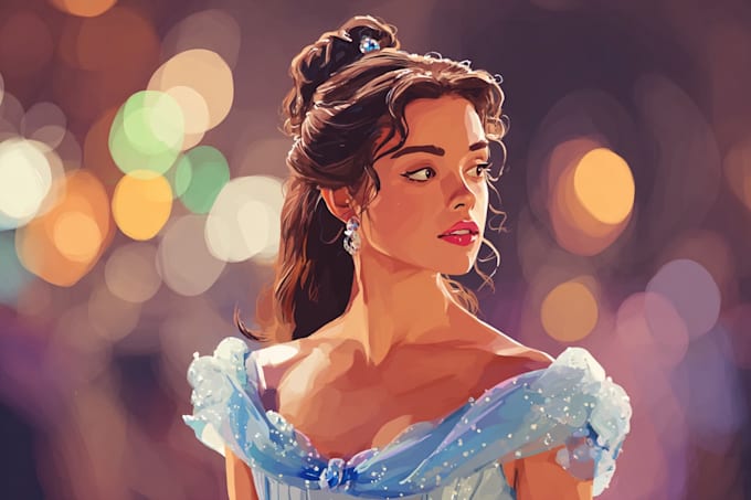 paint your portrait in disney style