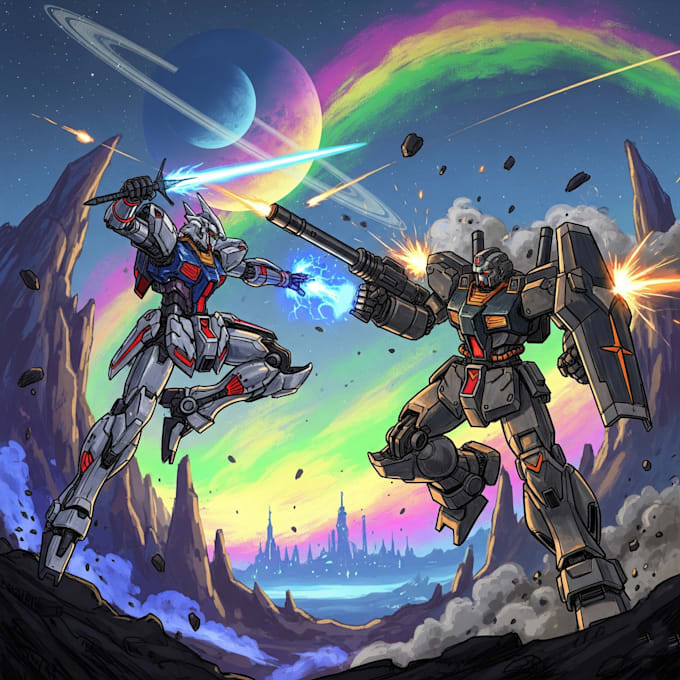 create your mecha robot art
