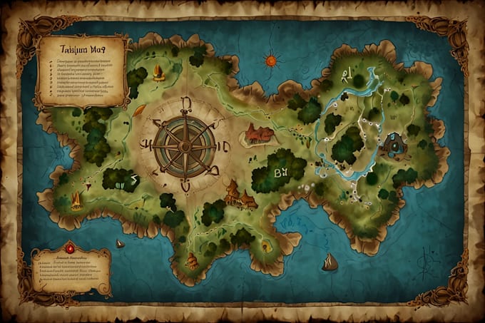 fantasy map design map illustration fantasy map