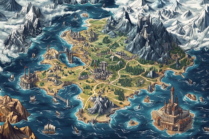 do a fantasy dnd map