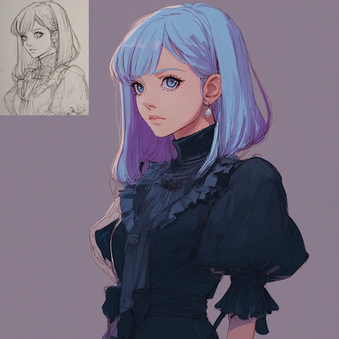 Draw fanart , anime character , illustration by Lioltz68 | Fiverr