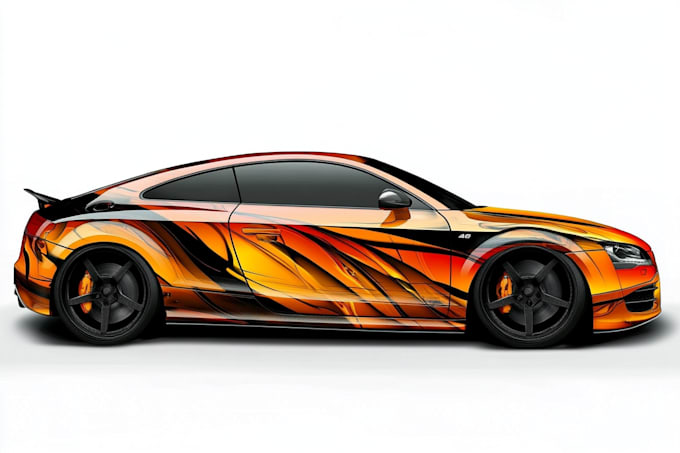 design a custom vehicle wrap, cars, pickups, trailers,
