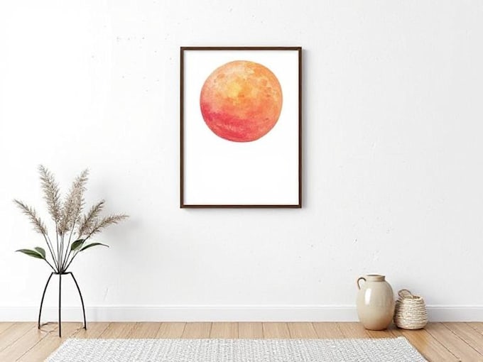 design printable minimal abstract wall art or line art