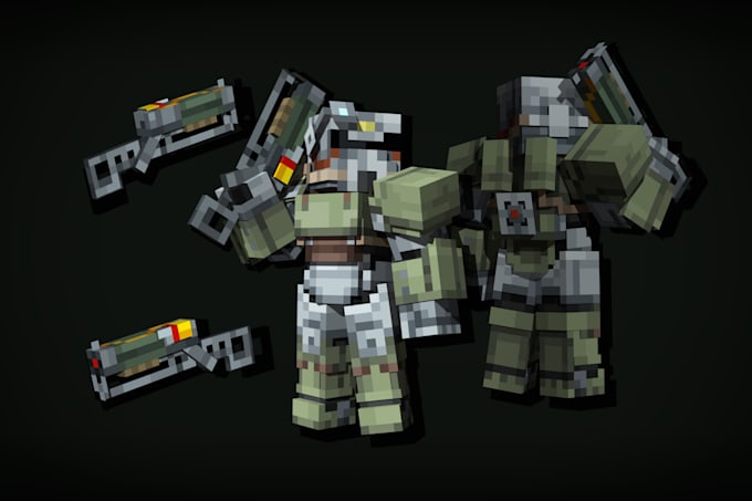 make minecraft mobs, bosses, and npcs in blockbench