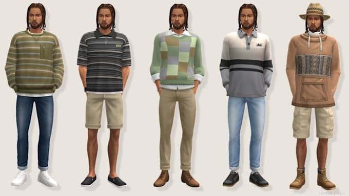 create realistic sims 4 custom characters, sims, and households design