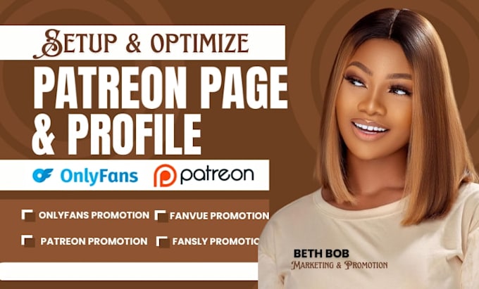 create professional patreon profile and patreon page setup
