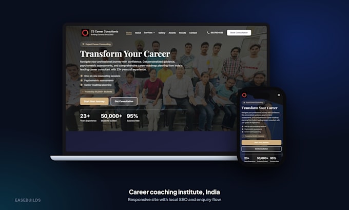 build a fast, modern business website or landing page