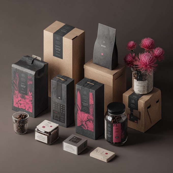 do custom packaging box design and box dieline cutline