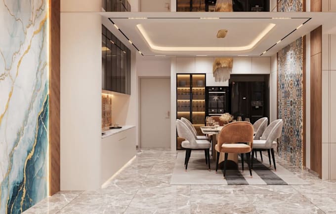 renovate interior luxury living room,dining space,coffe table,floor plan,render
