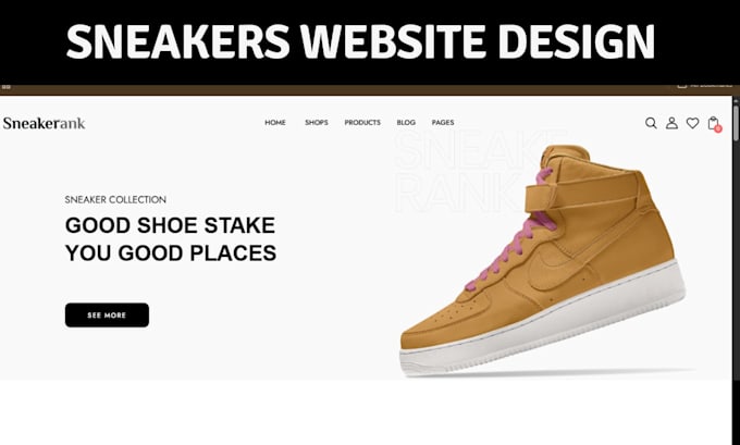 design sneakers shoe shopify store footwear air jordan canvas shopify website