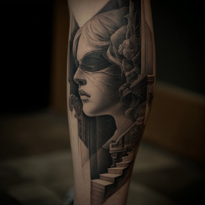 design sleeve, chest, or back tattoo layouts