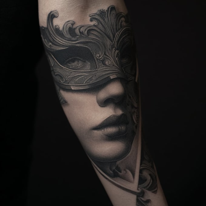 design creative neo traditional tattoo artwork