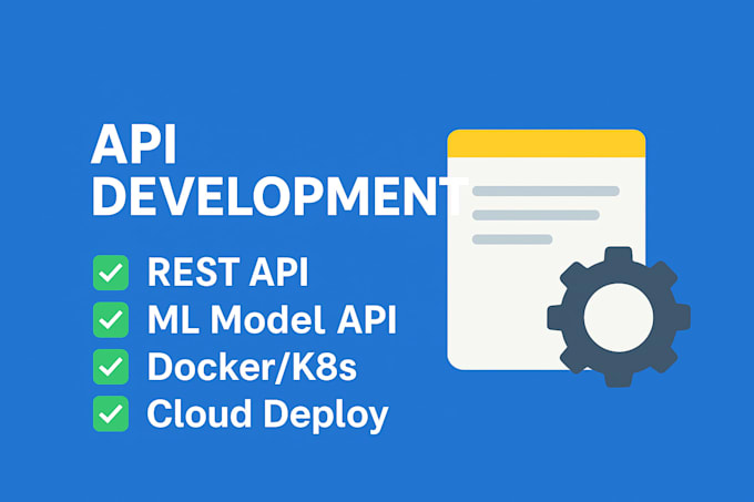 create and deploy apis with python, docker, or cloud