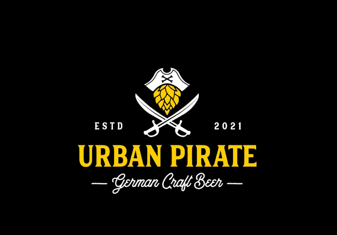do modern high quality custom pirates logo design