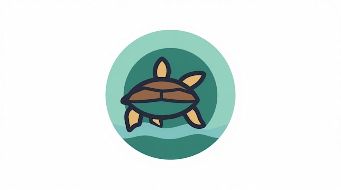 create amazing sea turtle mascot logo with unlimited revisions