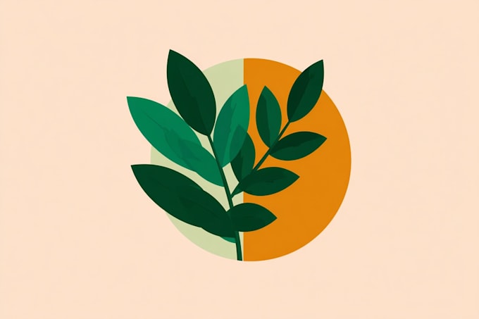 design minimal botanical boho logo