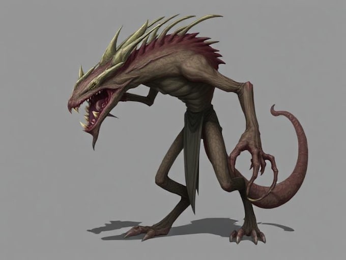create a high quality character or creature design