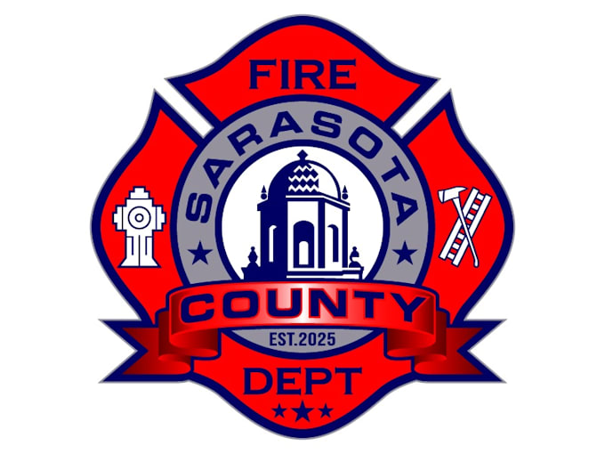 design modern fire fighter logo