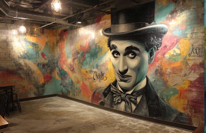 do illustration expressionism art, graffity, abstract wall