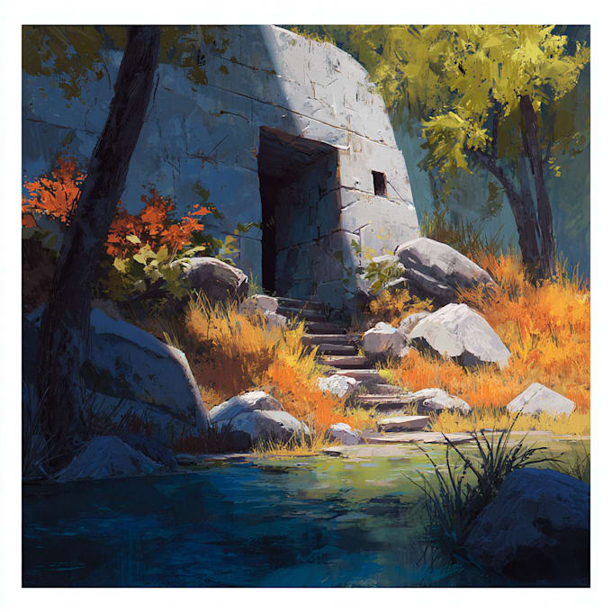 design an environment concept art and background