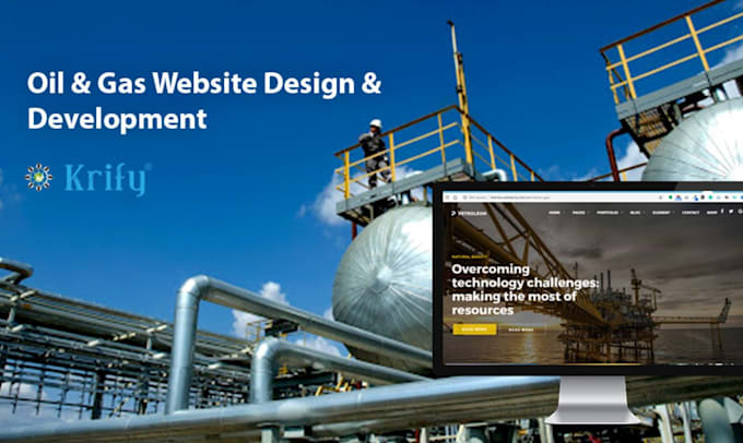 design oil and gas industrial website construction website