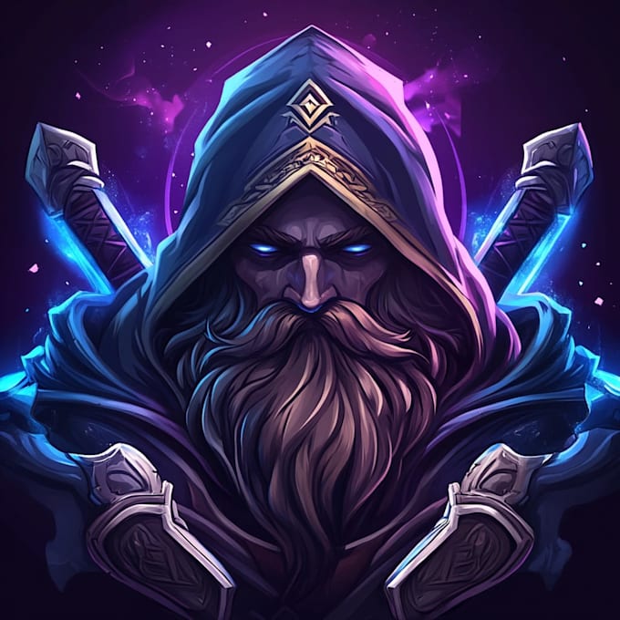 make fantasy game logo and branding