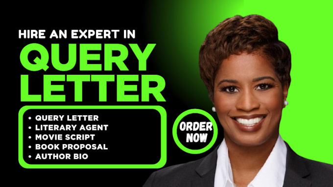 write edit query letter literary agent proposal movie script author bio