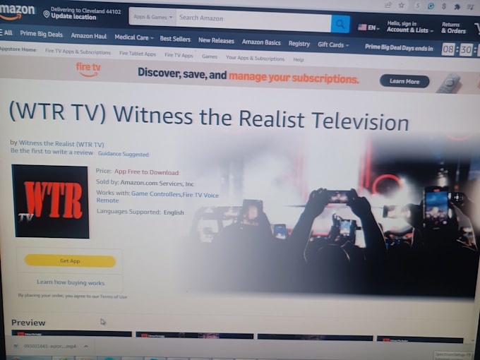 premiere your music video on wtr TV app worldwide, roku, fire TV google play