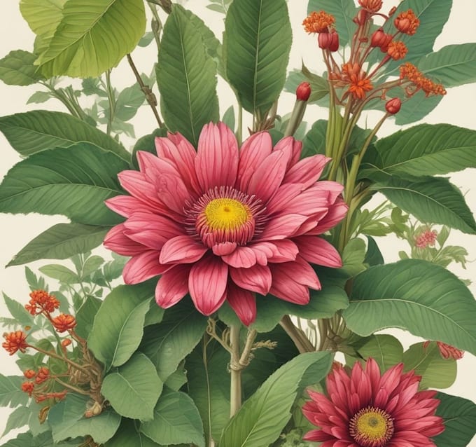 do botanical illustration art for you