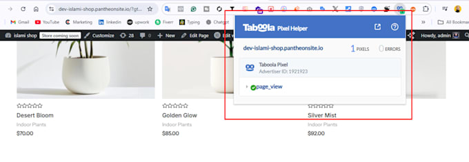 fix or setup outbrain and taboola conversion tracking s2s, GTM, capi