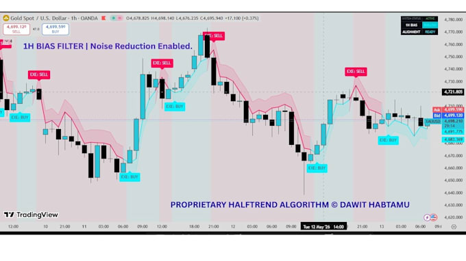 create a custom trading view indicator or strategy for forex