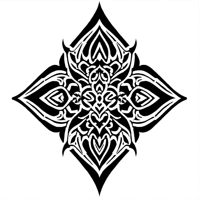 design a polynesian maori tribal tattoo