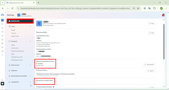 create fresh verified fb business manager and ad account