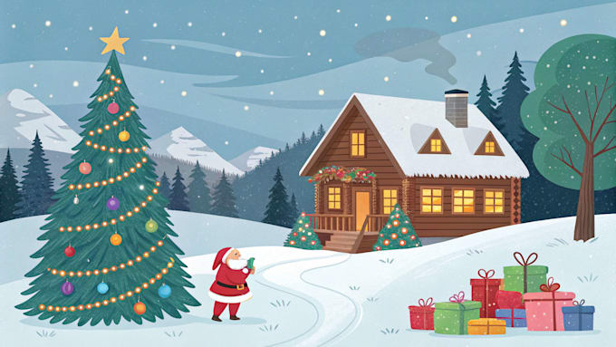 design christmas themed illustration