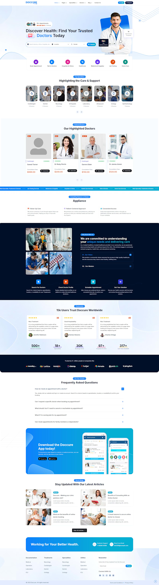 design and develop a modern, responsive scalable website using react, laravel