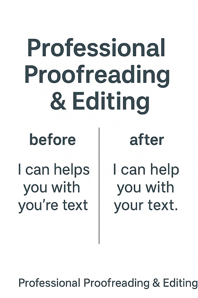 do professional proofeading and editing english and spanish