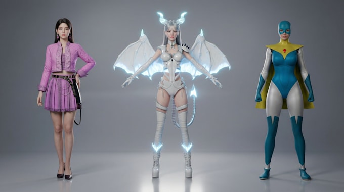 make any gameready 3d models with highquality textures in any format