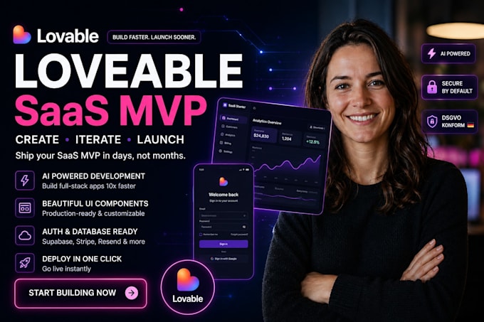 build lovable ai web apps,saas mvp using loveable dev,supabase,vercel and replit