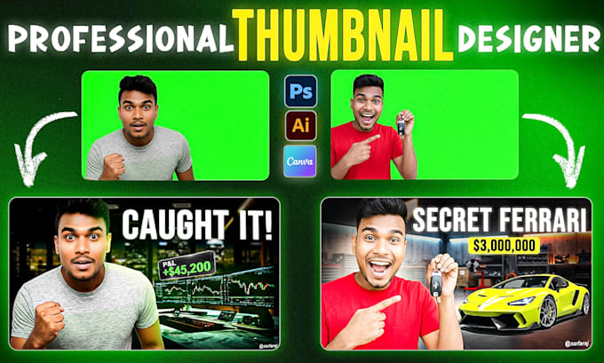 make crypto and finance thumbnails that drive engagement