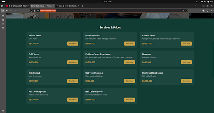 make online booking website with whatsapp bot integrated