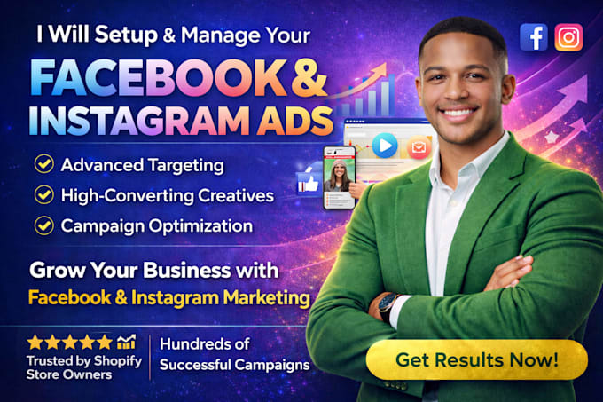 setup and manage facebook ads campaign, instagram ads, fb or meta ads marketing
